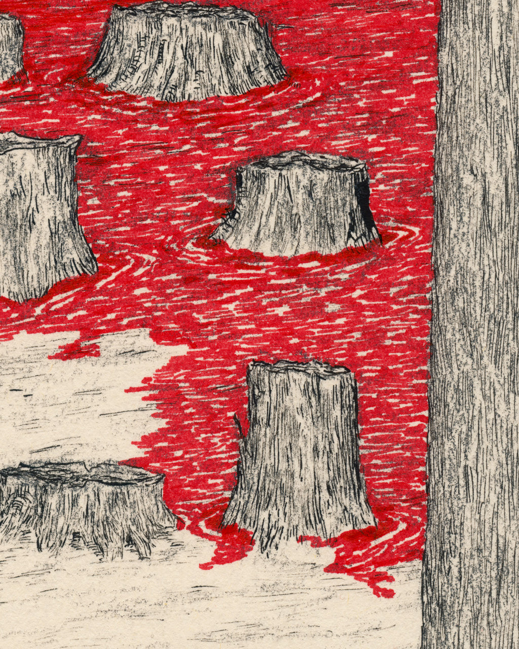 Execution, original painting by Mostafa Akbari, view 2