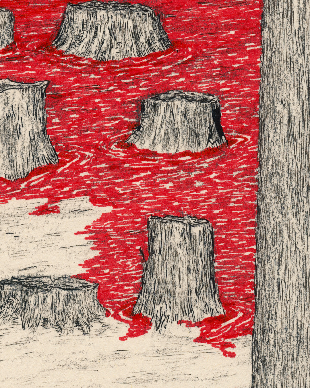 Execution, original painting by Mostafa Akbari, view 2