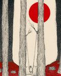 Execution, original painting by Mostafa Akbari