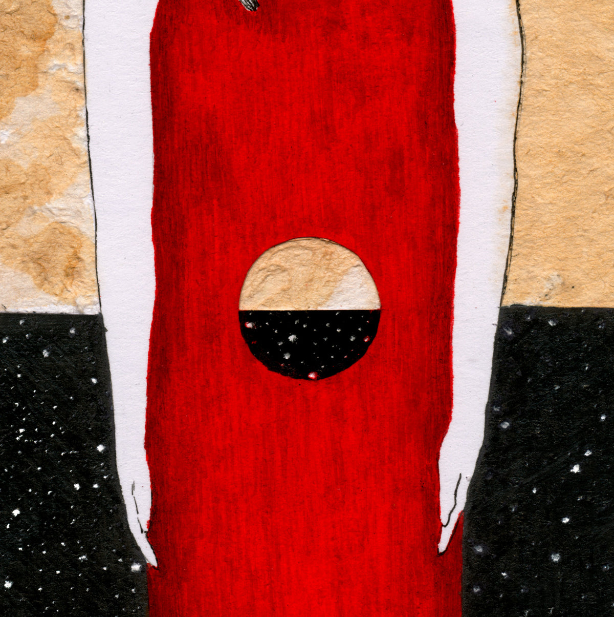 Flat Earthers, original painting by Mostafa Akbari, view 3