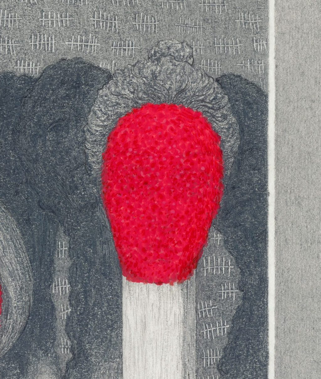 Kebrithaye Por Khatare Tavakoli, original painting by Mostafa Akbari, view 2
