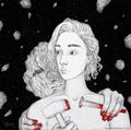 Meteorite, original painting by Mostafa Akbari