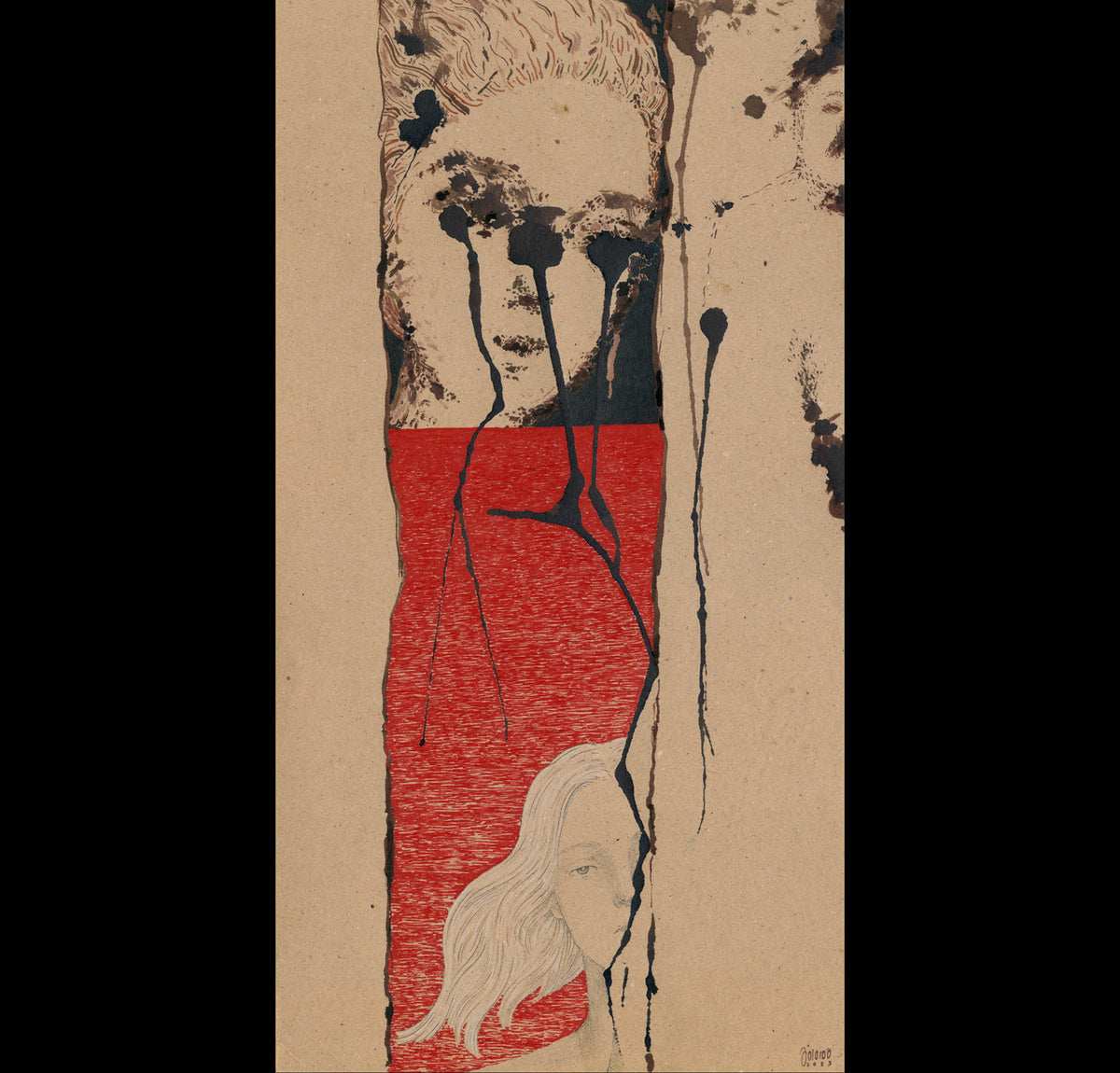 Untitled 03-MA, original painting by Mostafa Akbari