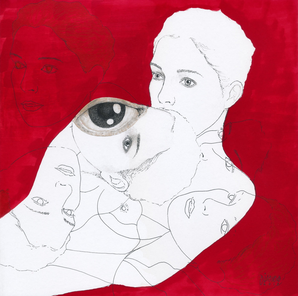 Untitled 05-MA, original painting by Mostafa Akbari