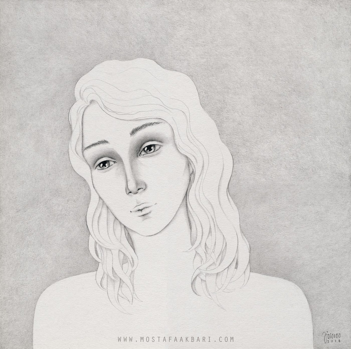 Untitled 06-MA, original painting by Mostafa Akbari