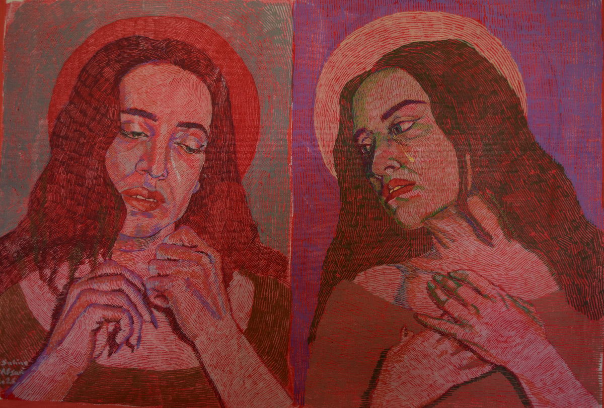 Repetition 02, original painting by Salime Afsari
