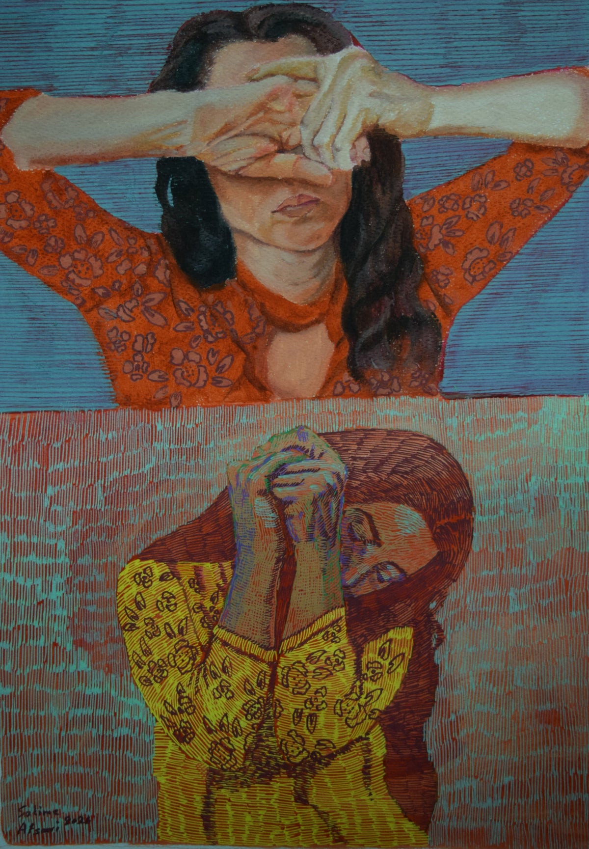 Repetition 04, original painting by Salime Afsari