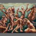 Raghs-e-Soog 001, original painting by Sara Shirazi