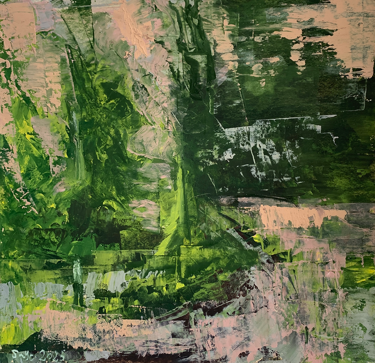 Untitled 01-SM, original painting by Sayeh Mansour