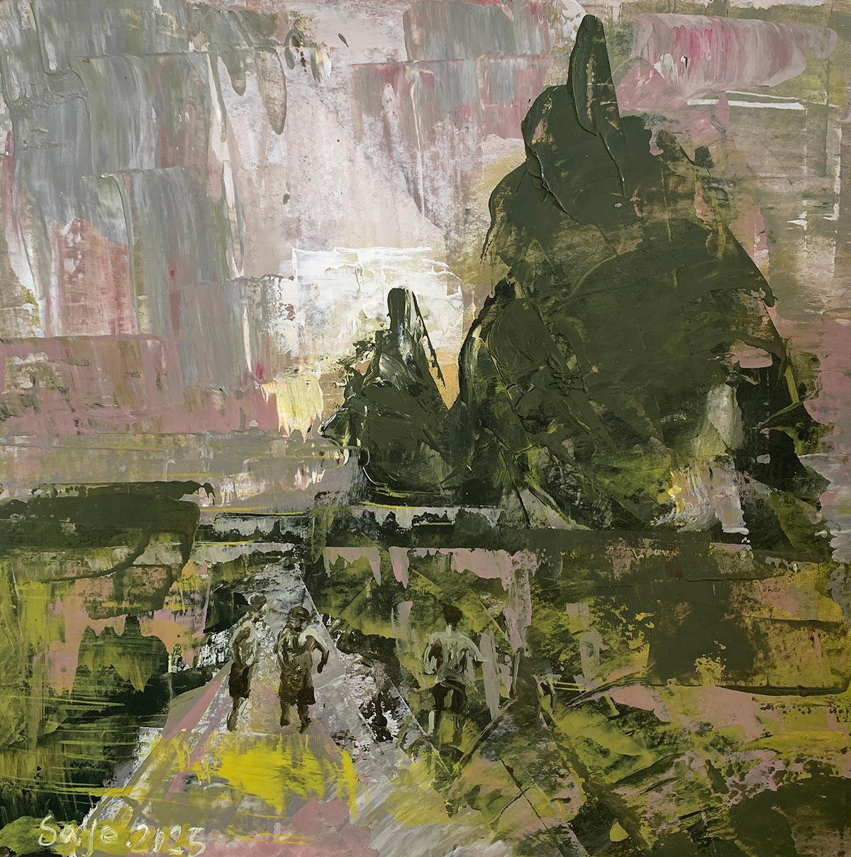 Untitled 02-SM, original painting by Sayeh Mansour
