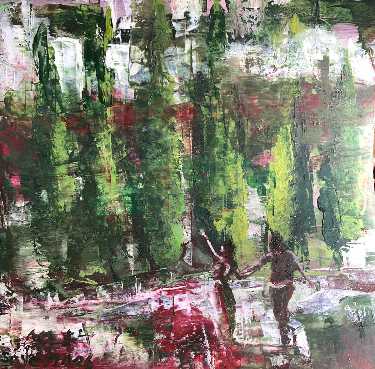 Untitled 03-SM, original painting by Sayeh Mansour