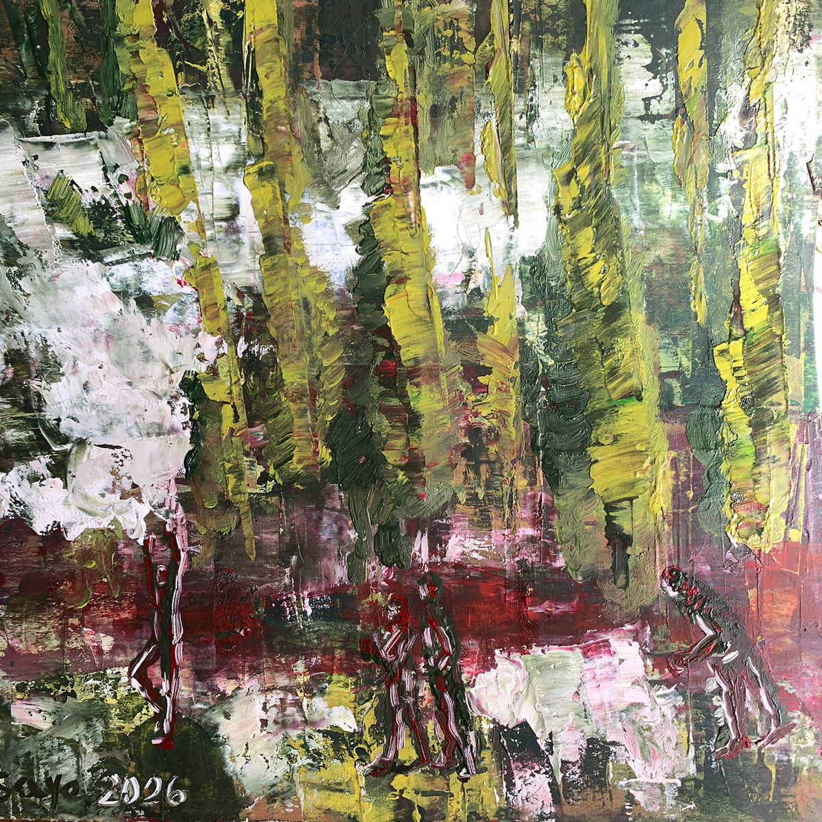 Untitled 04-SM, original painting by Sayeh Mansour
