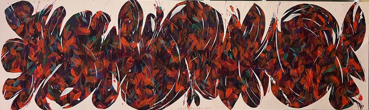 From Afar, A Garden, original painting by Shadi Talaei