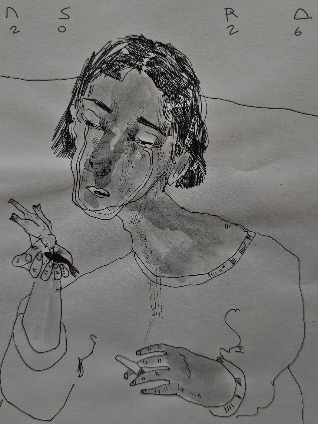 Stay Alive, original painting by Asra Golmohamadii