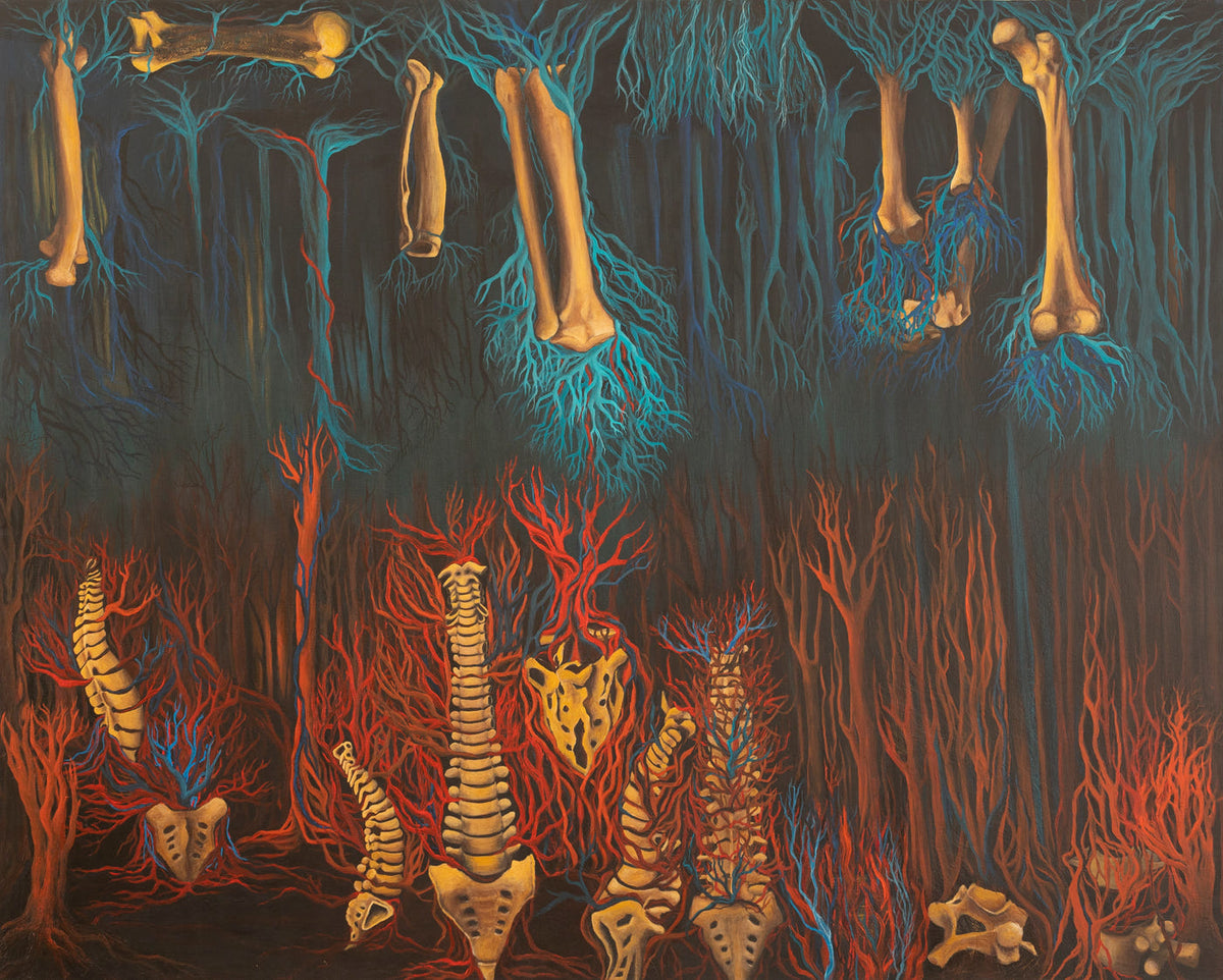 Tartarus, original painting by Chnoor Samadi