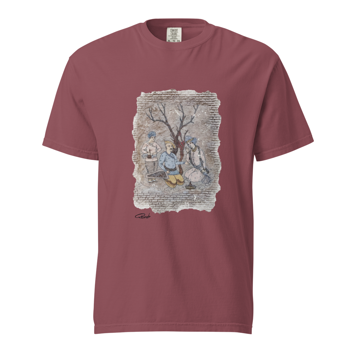 Persian Reverie t-shirt, wearable art by Maryam Ghazvineh, view 4