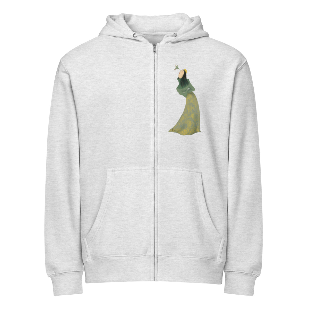 Shad Dokht zip hoodie, wearable art by Mahshad Hojati, view 2