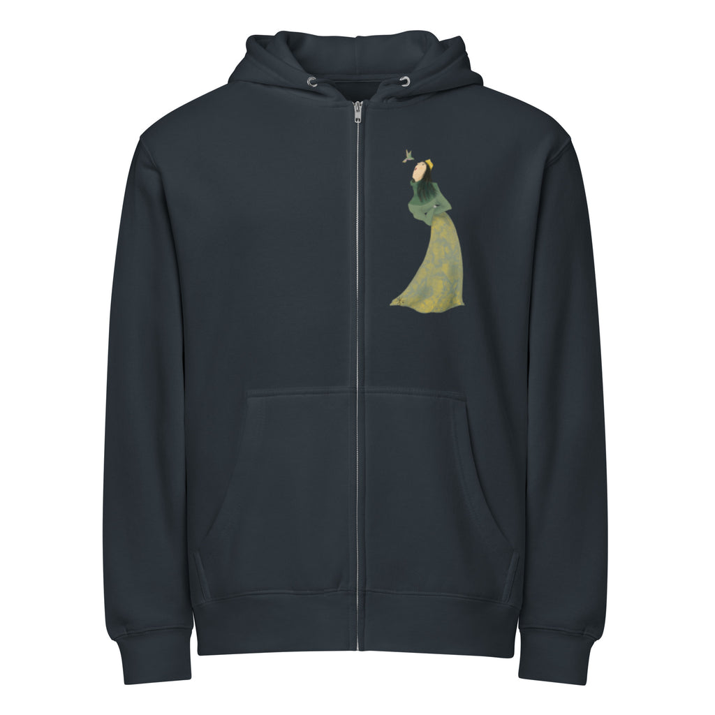 Shad Dokht zip hoodie, wearable art by Mahshad Hojati, view 3