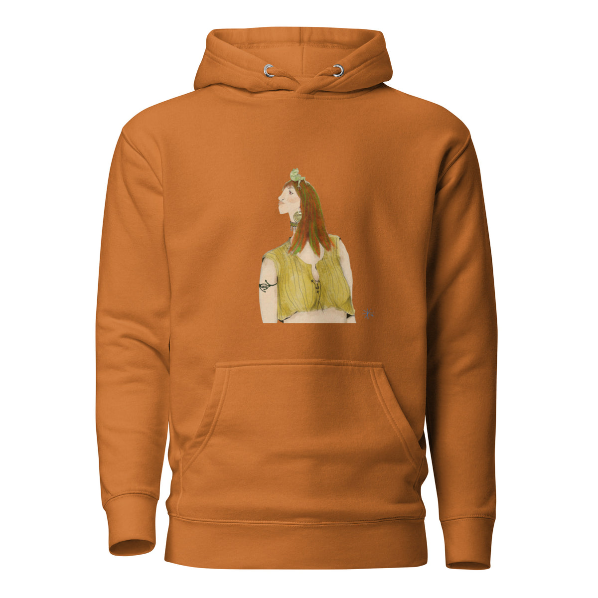 Vina hoodie, wearable art by Mahshad Hojati