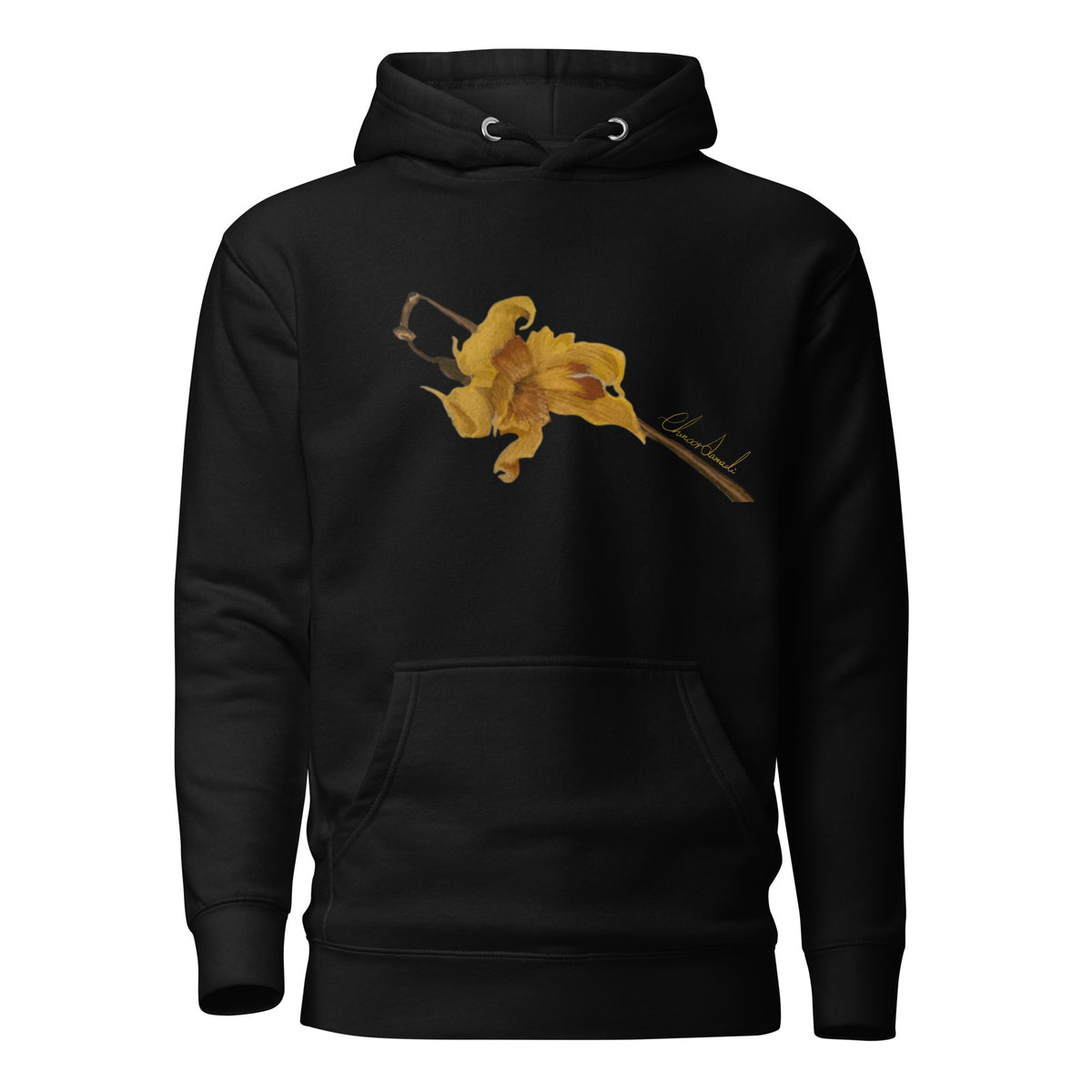 Everlasting Narcissus hoodie, wearable art by Chnoor Samadi
