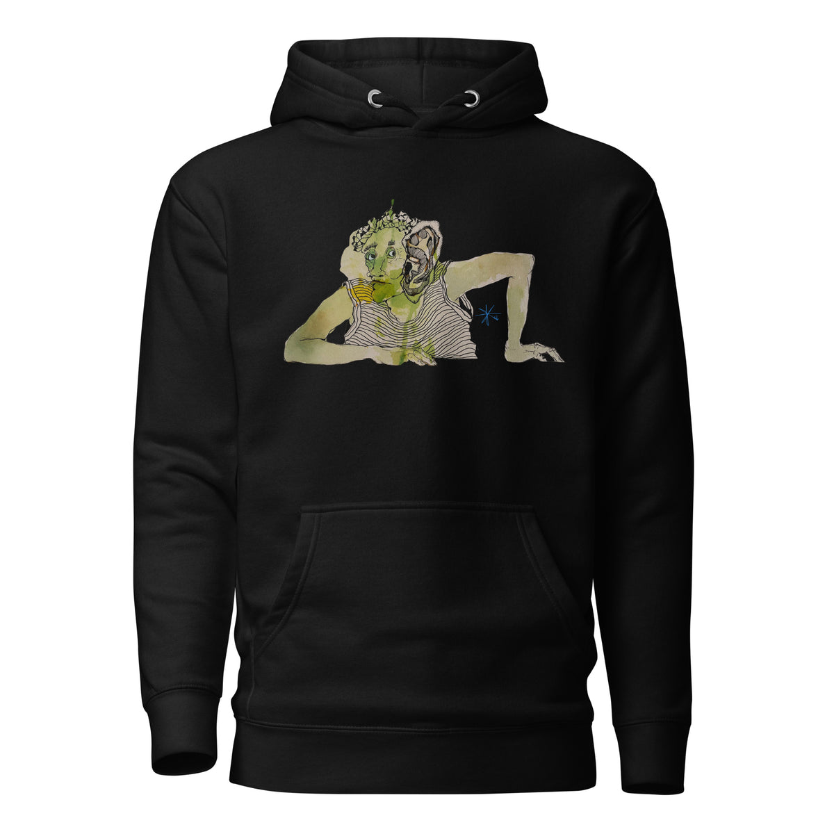 I Am Listening unisex hoodie, wearable art by Mahshad Hojati