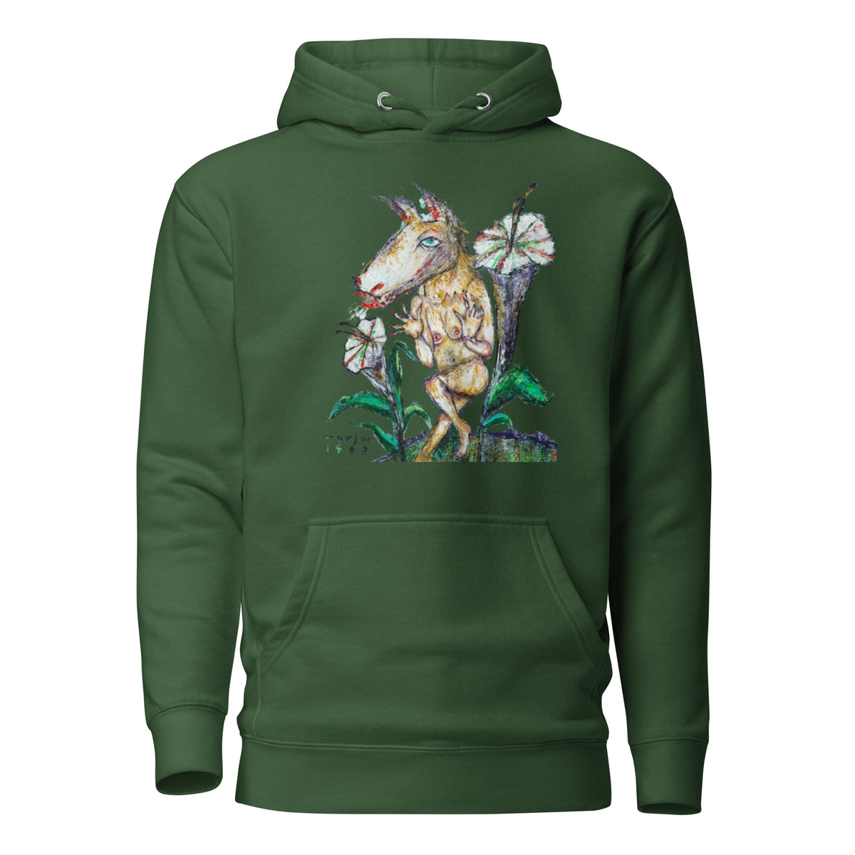 Wish Garden hoodie, wearable art by Marjan Andaroodi