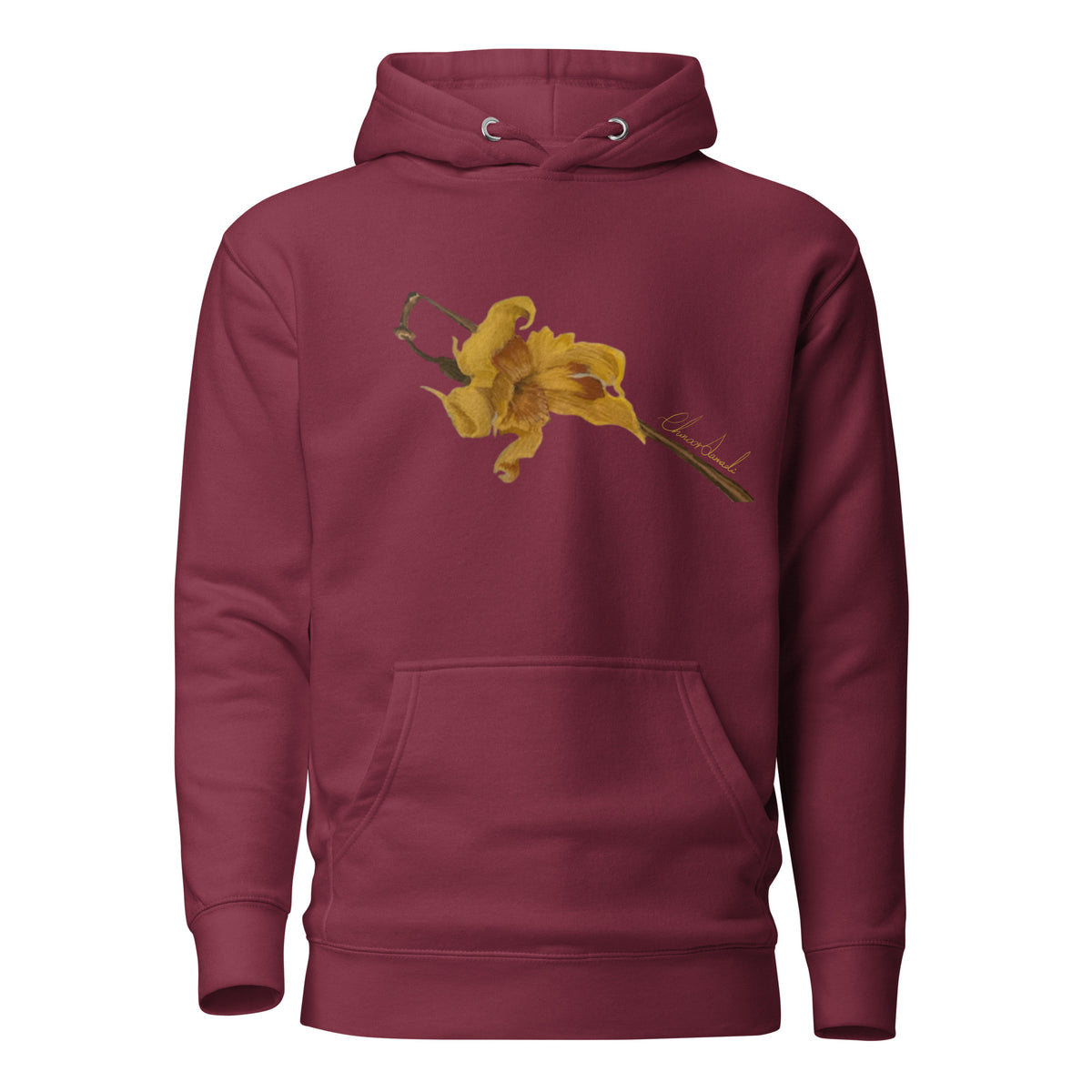 Everlasting Narcissus hoodie, wearable art by Chnoor Samadi, view 3