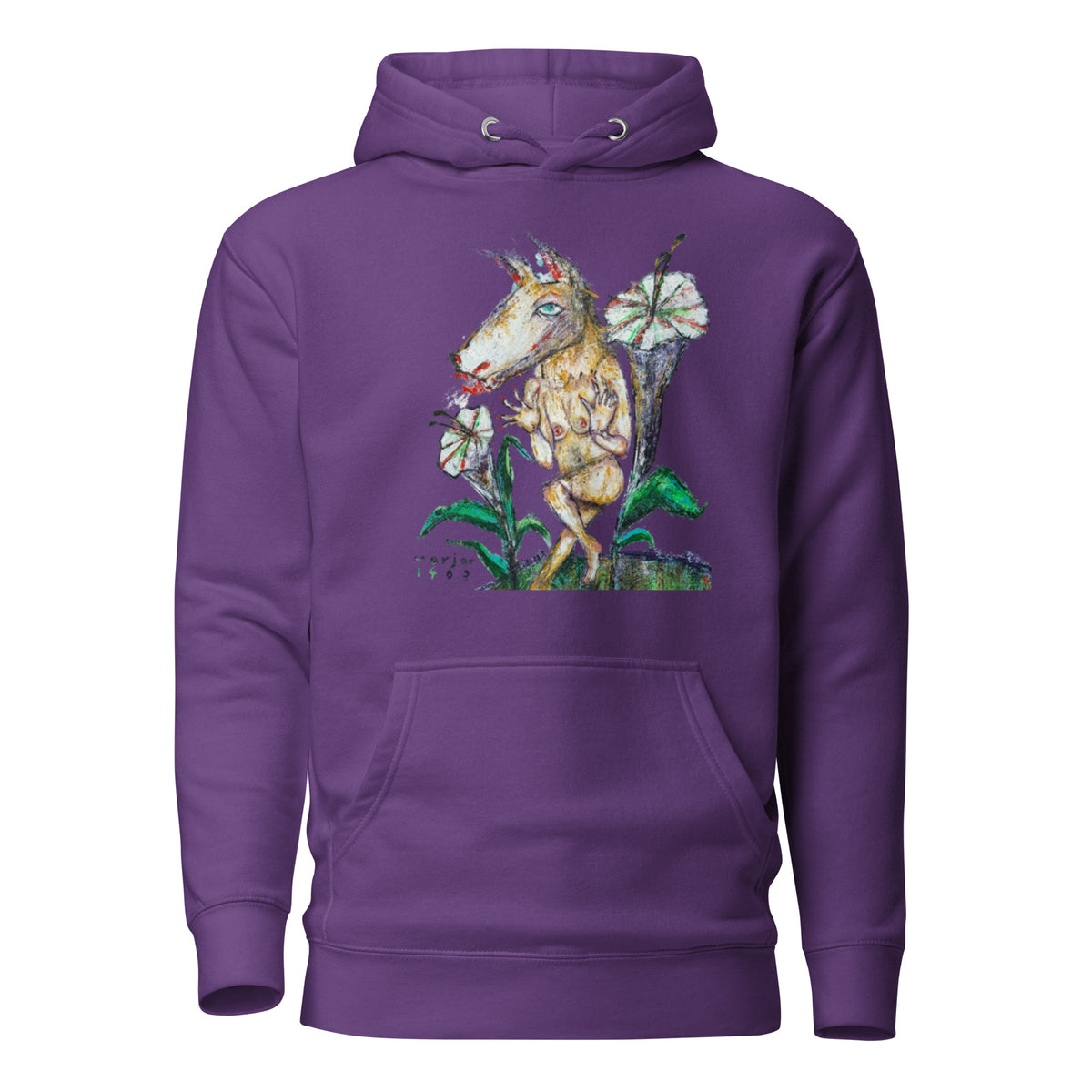 Wish Garden hoodie, wearable art by Marjan Andaroodi, view 2