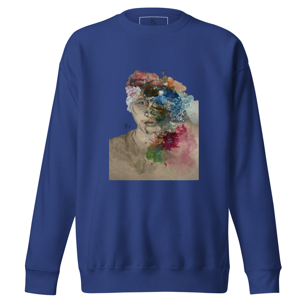 Beyzaei unisex sweatshirt, wearable art by Mahshad Hojati, view 2