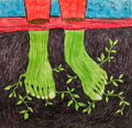 We Will Be Green, original painting by Asra Golmohamadii