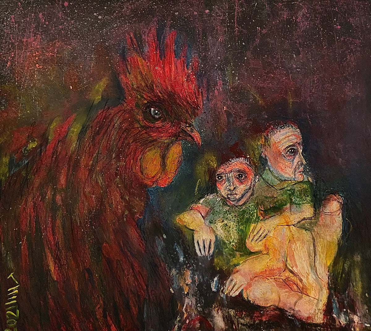 And We Have Persevered 03, original painting by Mahsa Karimi