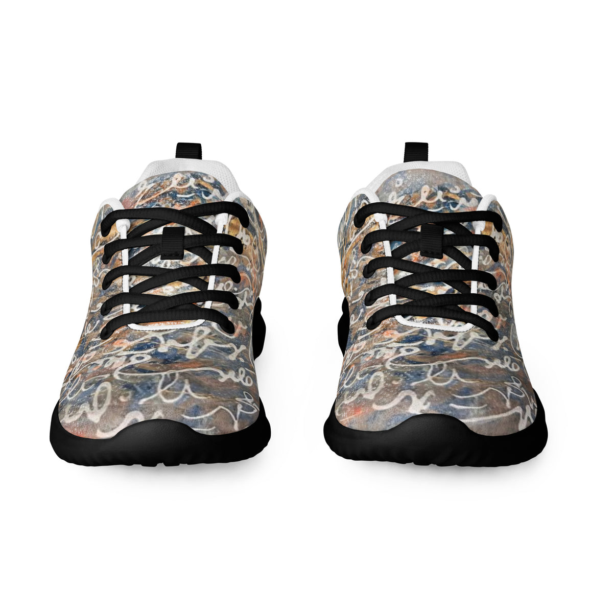 Calligraphy 08 women's athletic shoes, wearable art by Solmaz Asadi, view 3