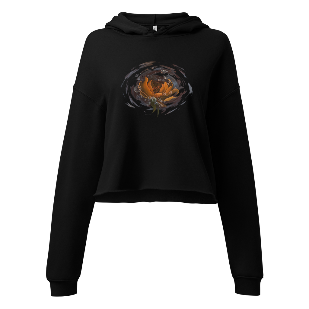 Drift crop hoodie, wearable art by Chnoor Samadi