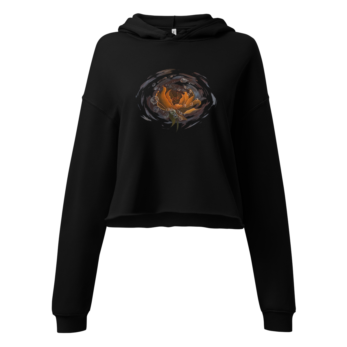 Drift crop hoodie, wearable art by Chnoor Samadi