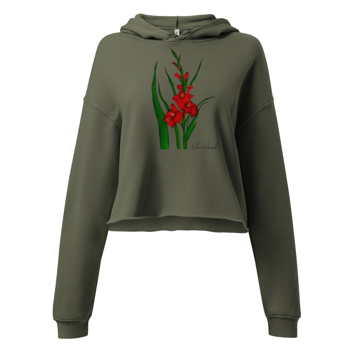Forgotten crop hoodie, wearable art by Chnoor Samadi, view 2