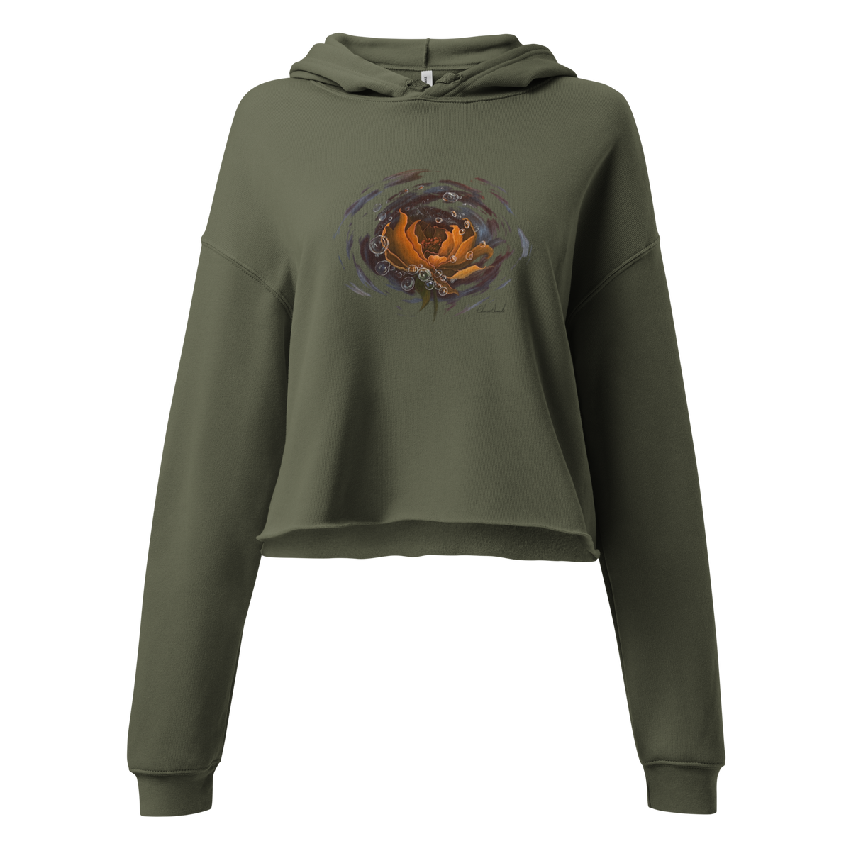 Drift crop hoodie, wearable art by Chnoor Samadi, view 2