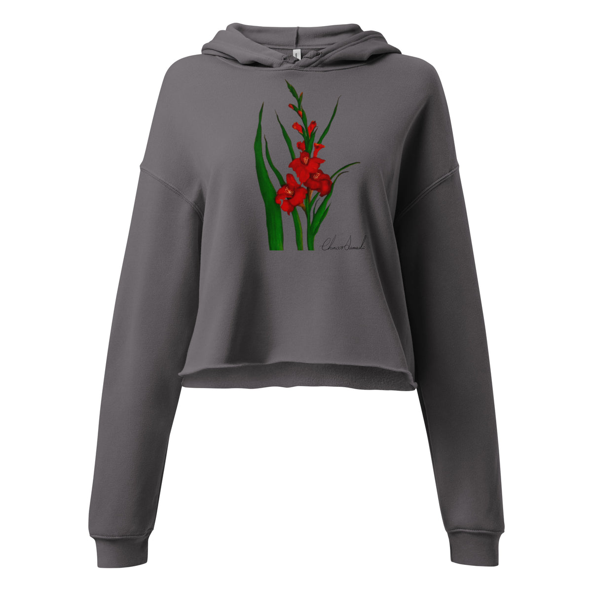 Forgotten crop hoodie, wearable art by Chnoor Samadi, view 3