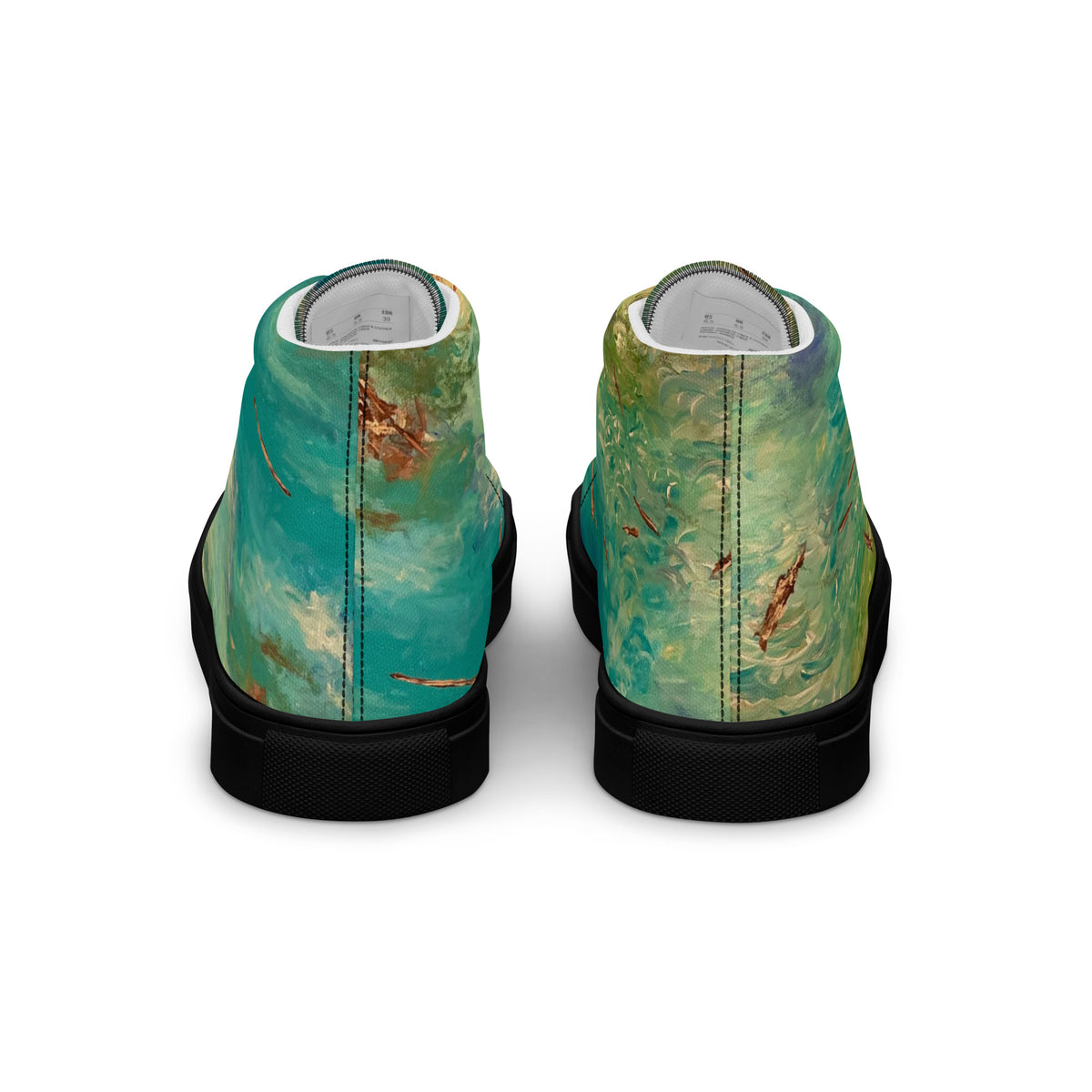 Brickworks In Hibernation women's high top shoes, wearable art by Golnoosh Pourshahid, view 2
