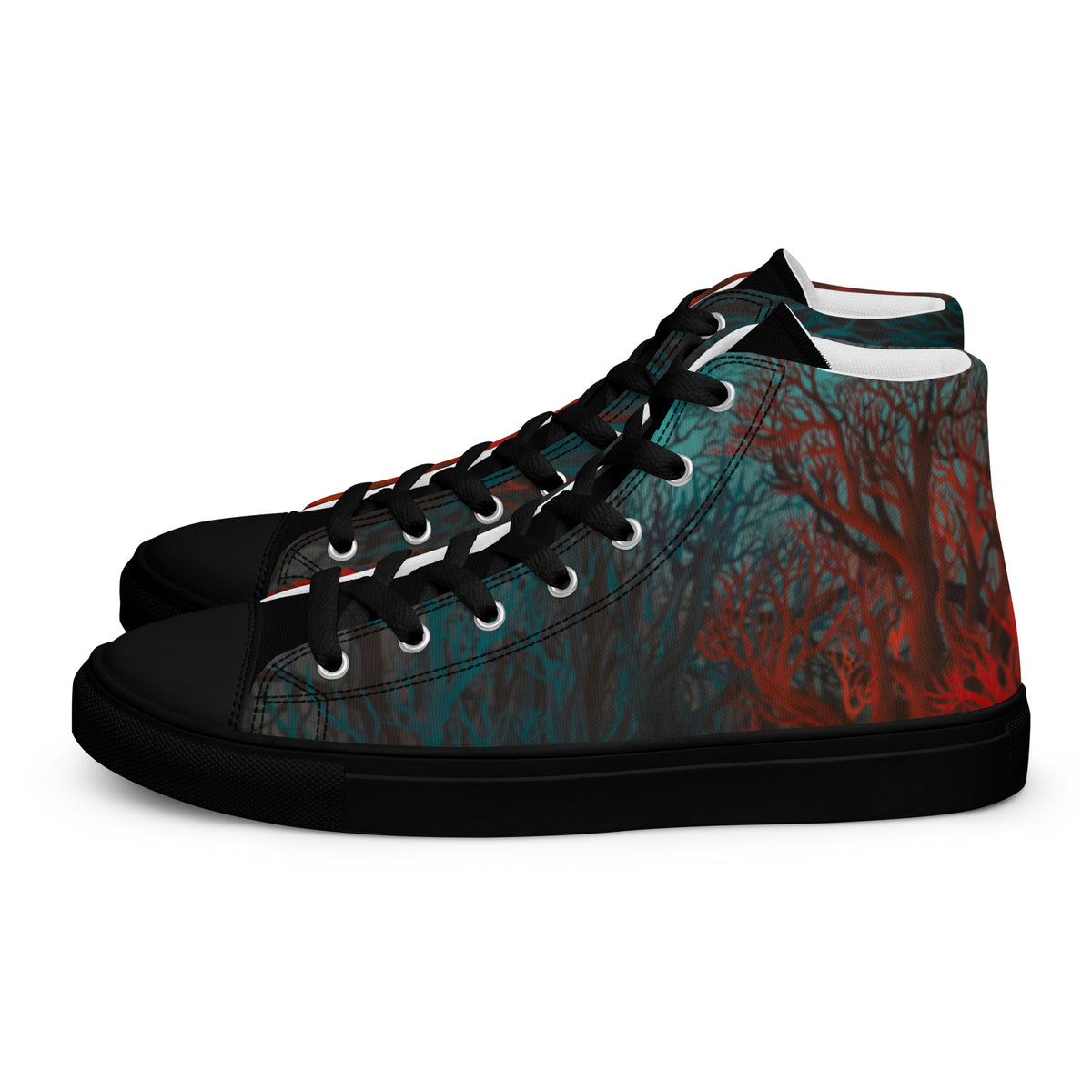 Metamorphosis women's high top shoes, wearable art by Chnoor Samadi