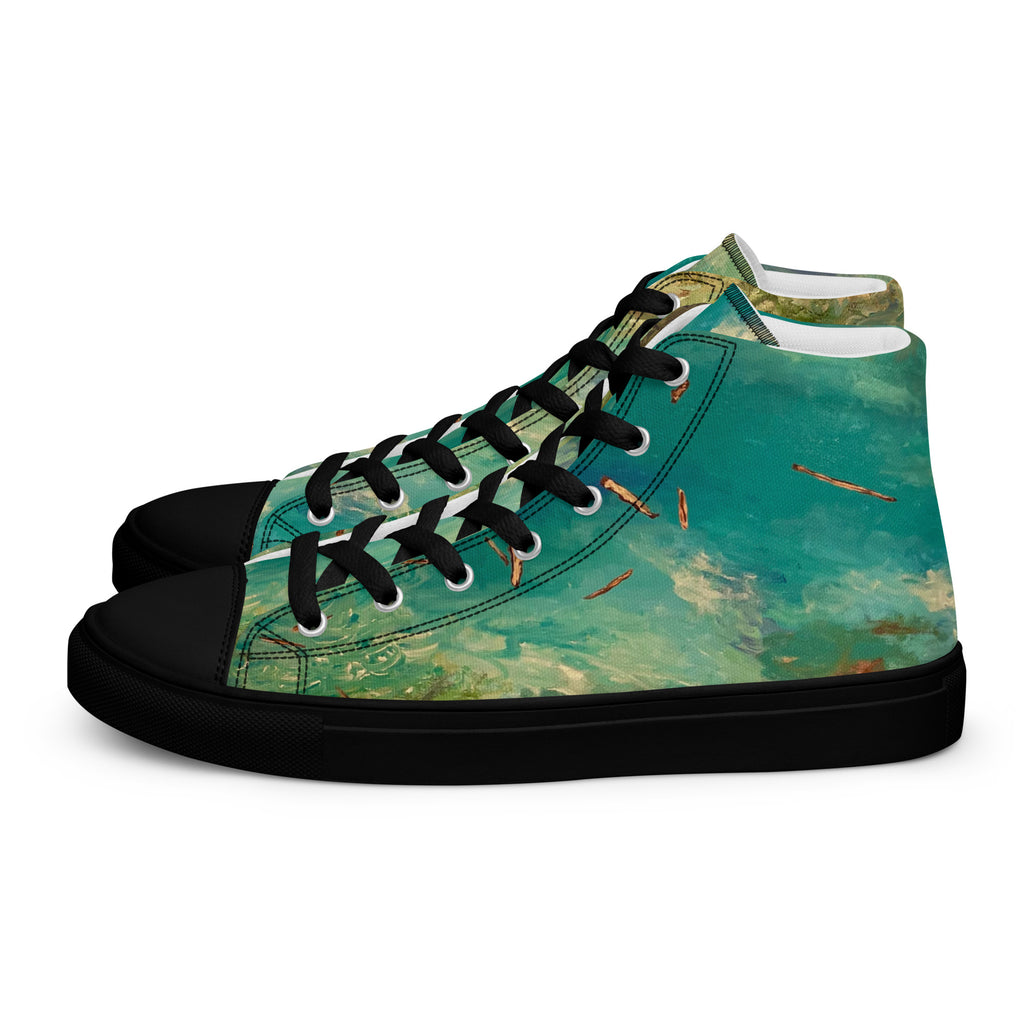 Brickworks In Hibernation women's high top shoes, wearable art by Golnoosh Pourshahid, view 3