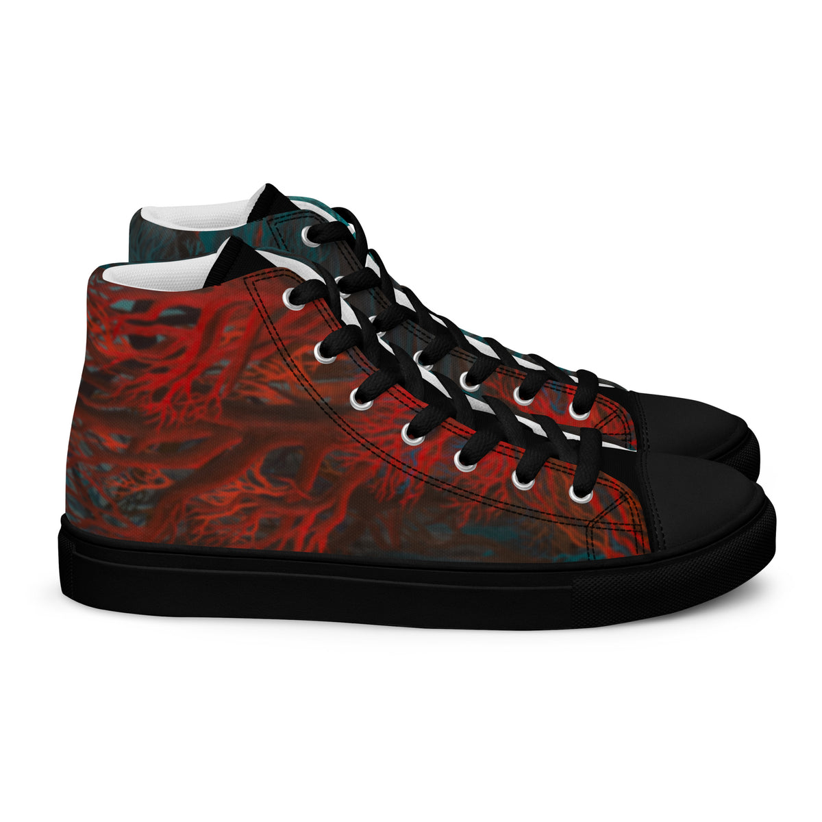 Metamorphosis women's high top shoes, wearable art by Chnoor Samadi, view 2