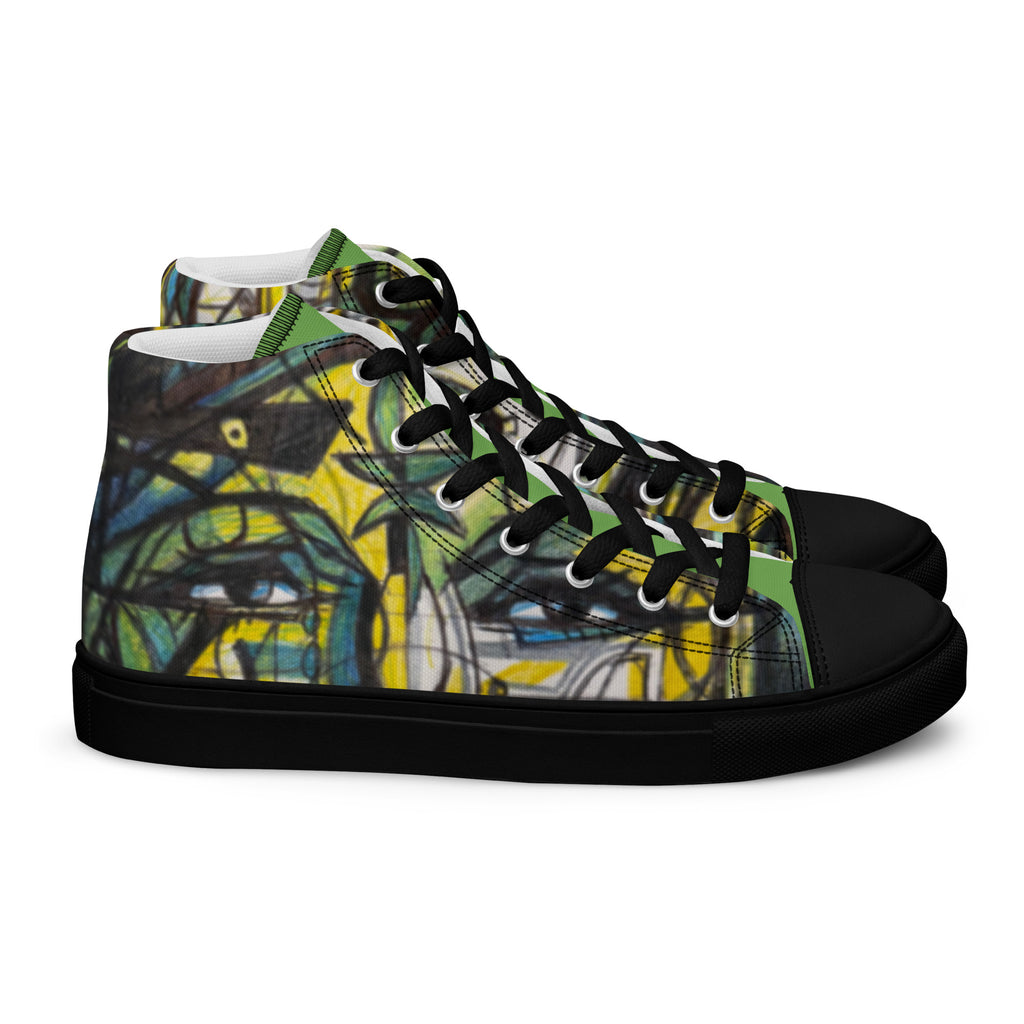 Expressive 05 women's high top shoes, wearable art by Mehrdad Karimkhani