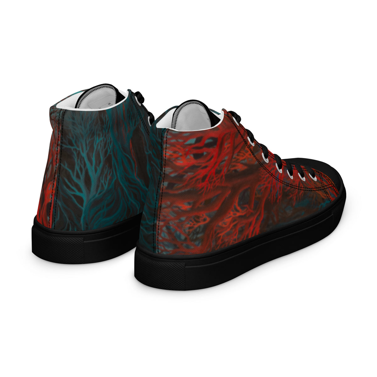 Metamorphosis women's high top shoes, wearable art by Chnoor Samadi, view 3