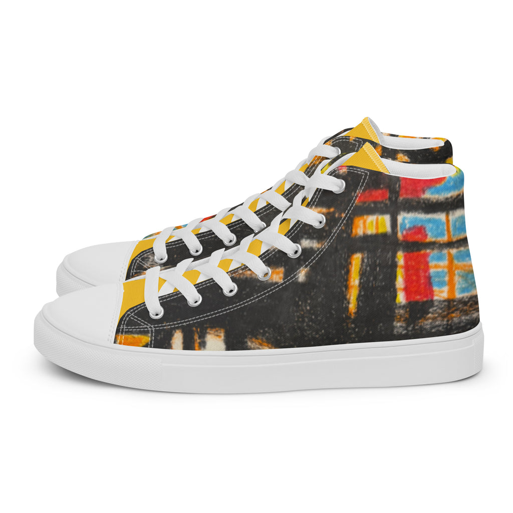 Expressive 03 women's high top shoes, wearable art by Mehrdad Karimkhani