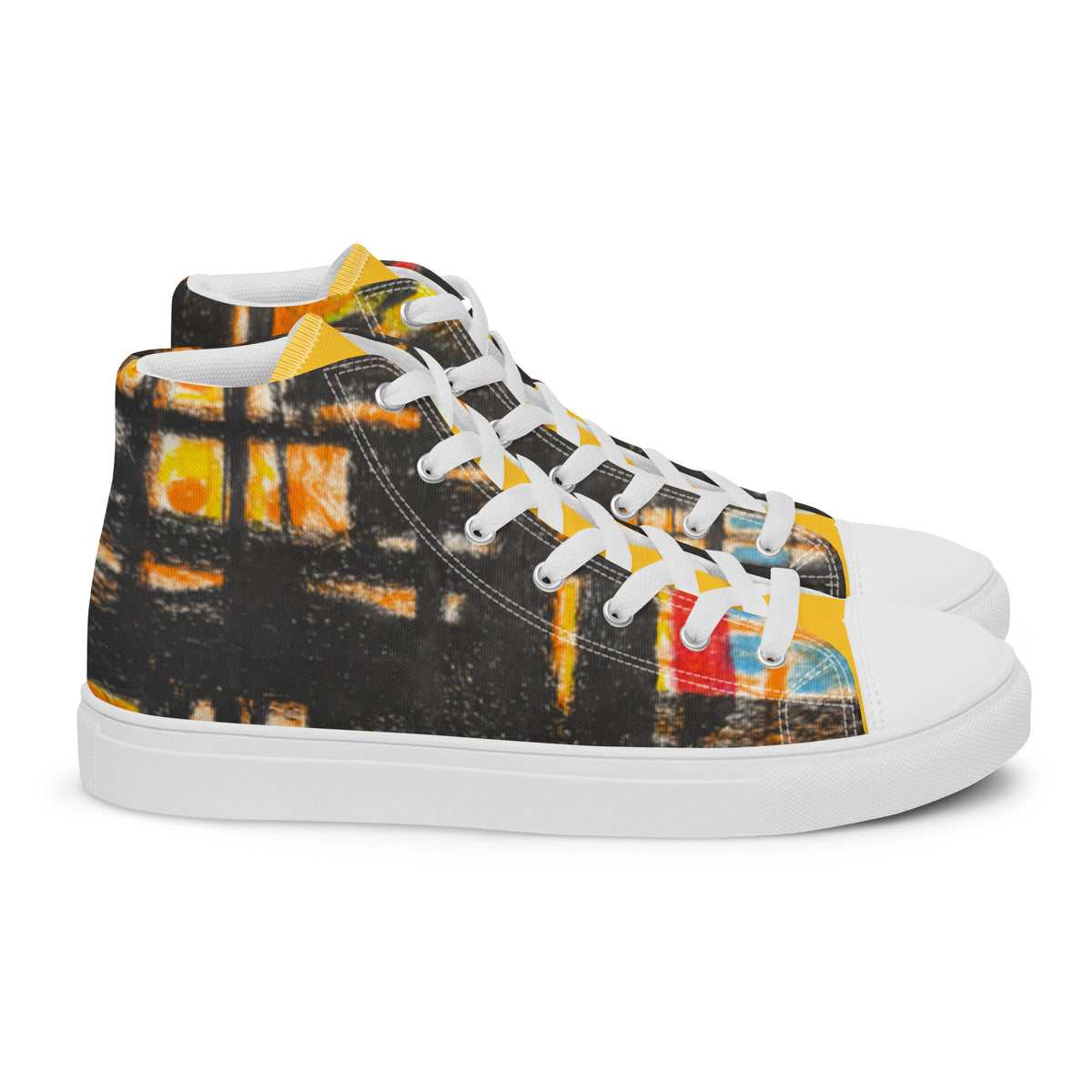 Expressive 03 women's high top shoes, wearable art by Mehrdad Karimkhani, view 2