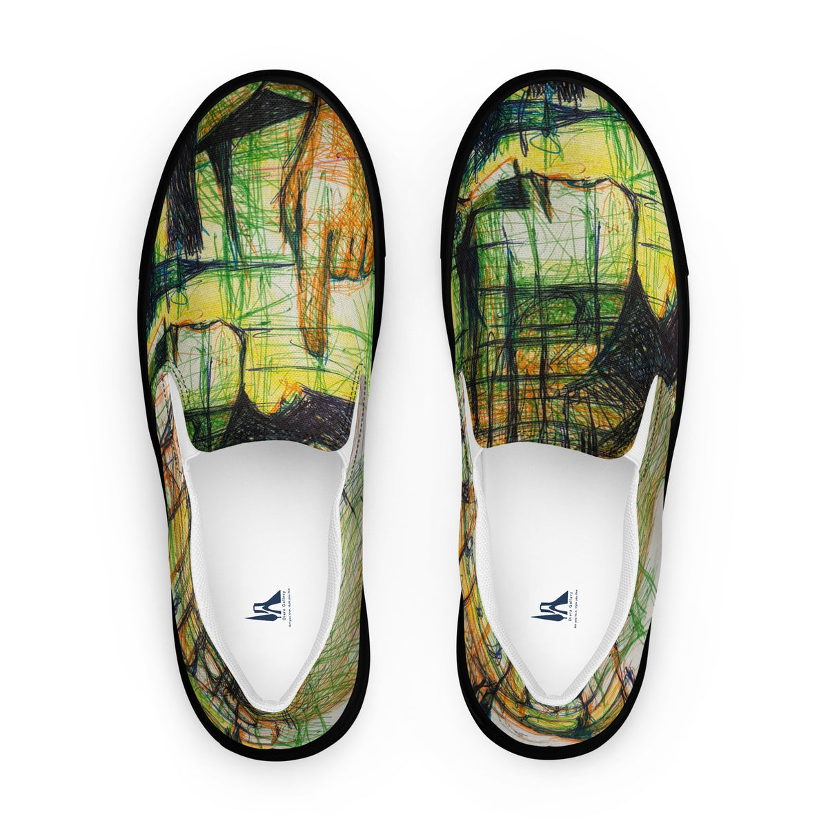 Expressive 04 women's slip-on shoes, wearable art by Mehrdad Karimkhani