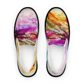 Women's slip-on canvas shoes, wearable art by Pegah Hesari