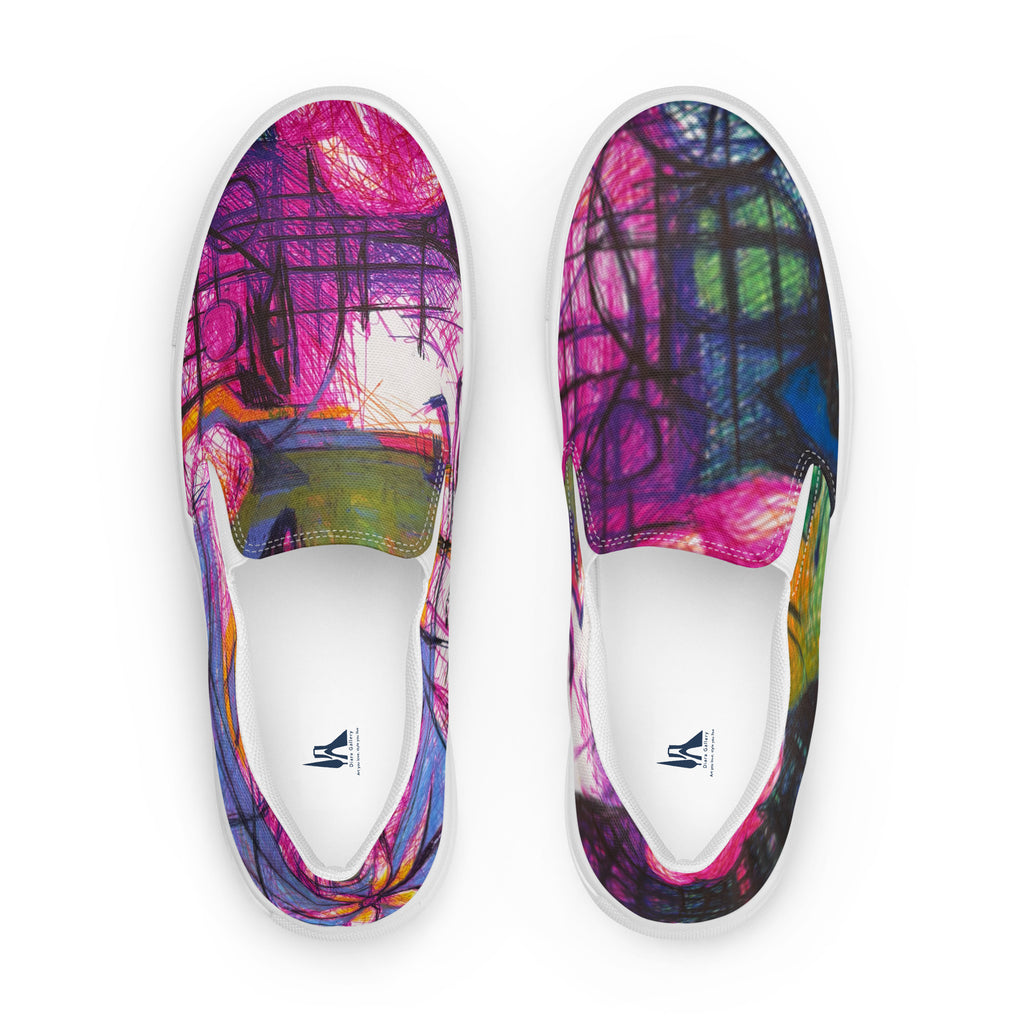 Expressive 06 women's slip-on shoes, wearable art by Mehrdad Karimkhani