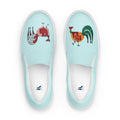 Khoroos women's slip-on canvas shoes, wearable art by Sanaz Marefat