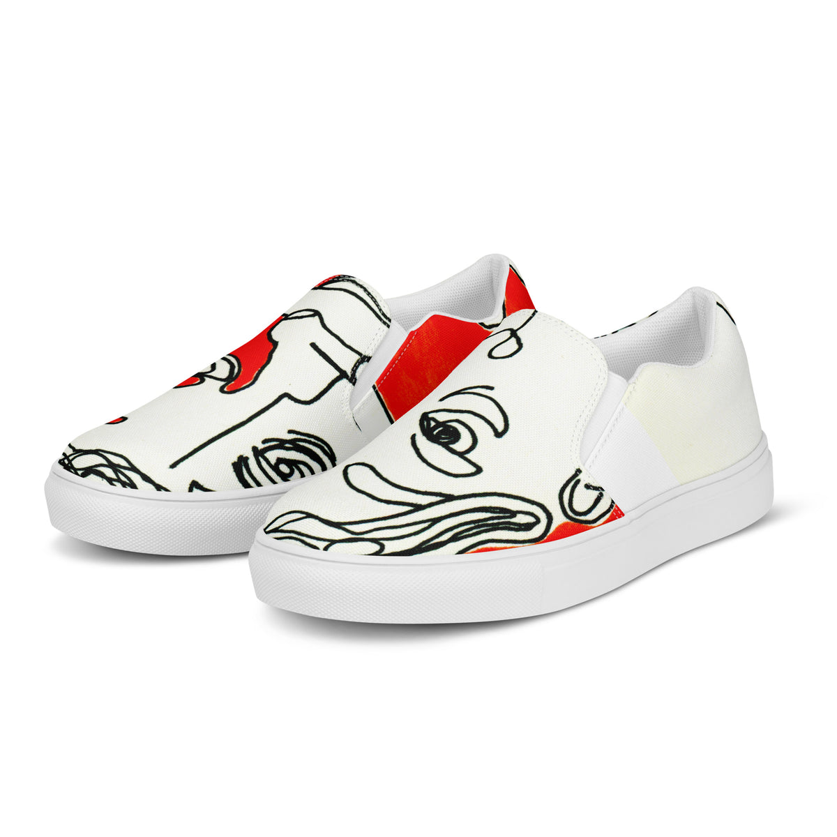 Our Bond women's slip-on shoes, wearable art by Beliphaty, view 2